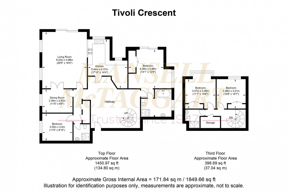 Floorplan for Tivoli Crescent, Woodside Lodge Tivoli Crescent, BN1