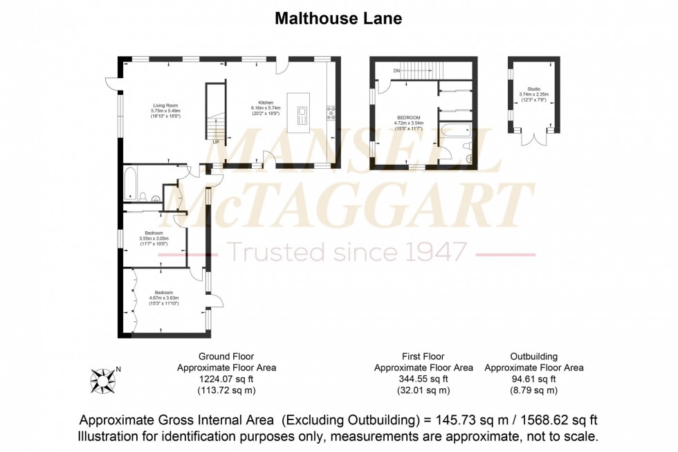 Floorplan for Malthouse Lane, Horley, RH6