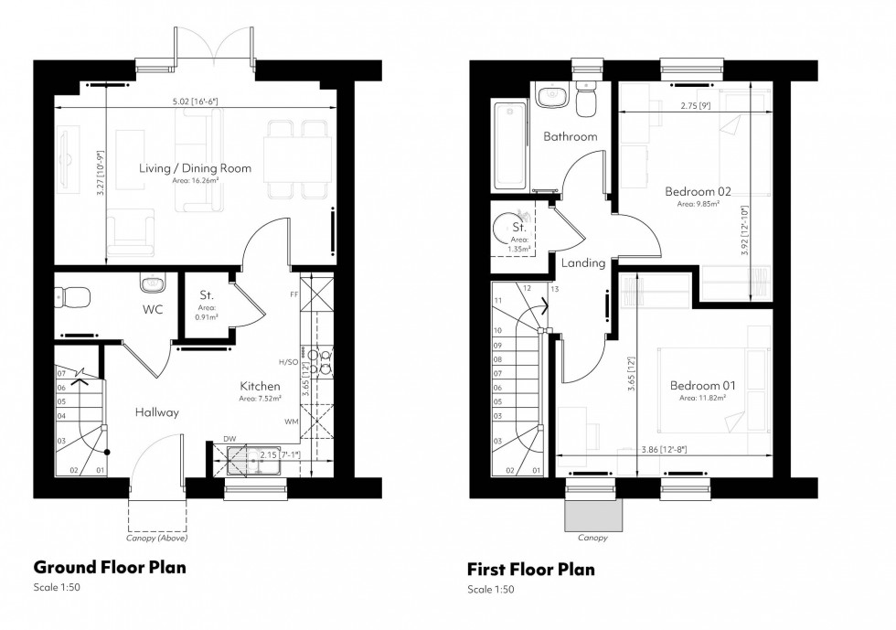 Floorplan for The Meadows, Framfield Road, TN22
