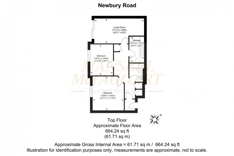 Floorplan for Newbury Road, Crawley, RH10