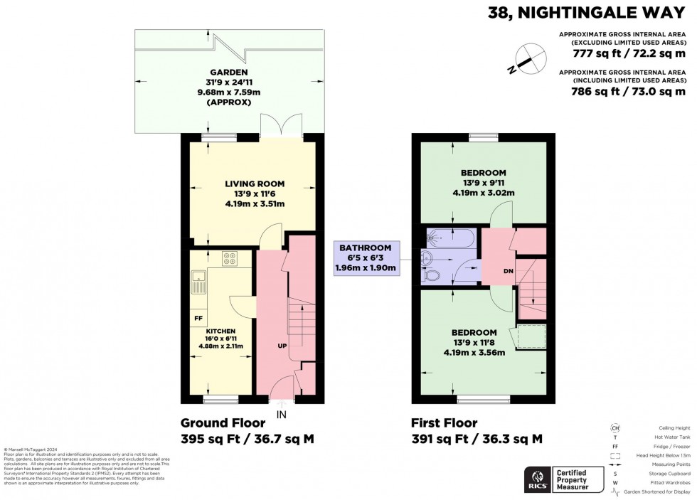 Floorplan for Nightingale Way, Sayers Common, BN6