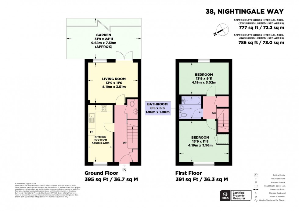 Floorplan for Nightingale Way, Sayers Common, BN6