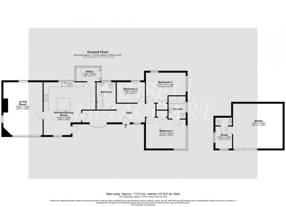 Floorplan for Marsh Green, Colemans Hatch, TN7