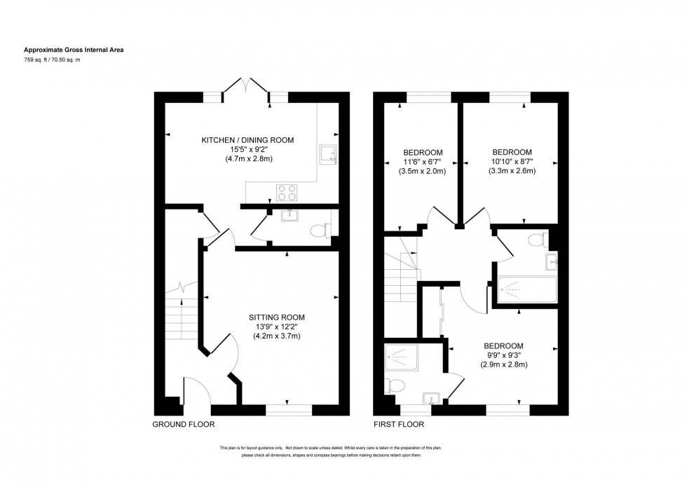 Floorplan for The Nightingales, Haywards Heath, RH17