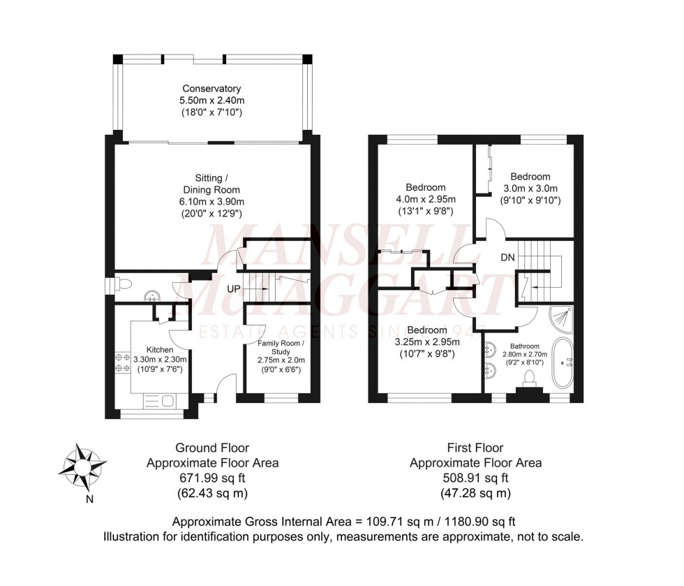 Floorplan for Pollards Drive, Horsham, RH13