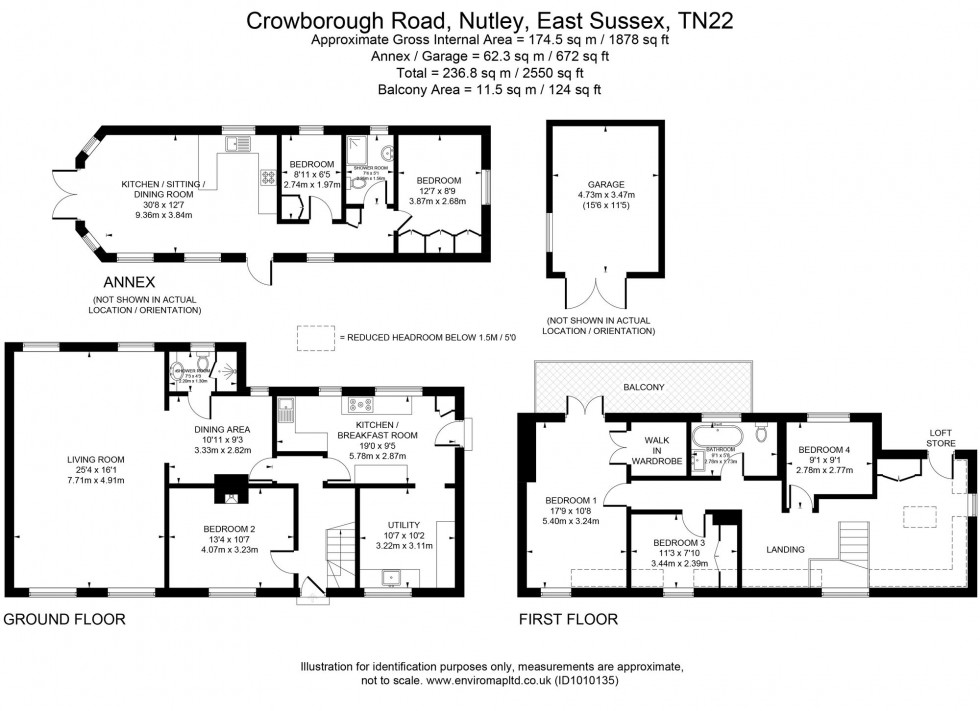 Floorplan for Crowborough Road, Nutley, TN22