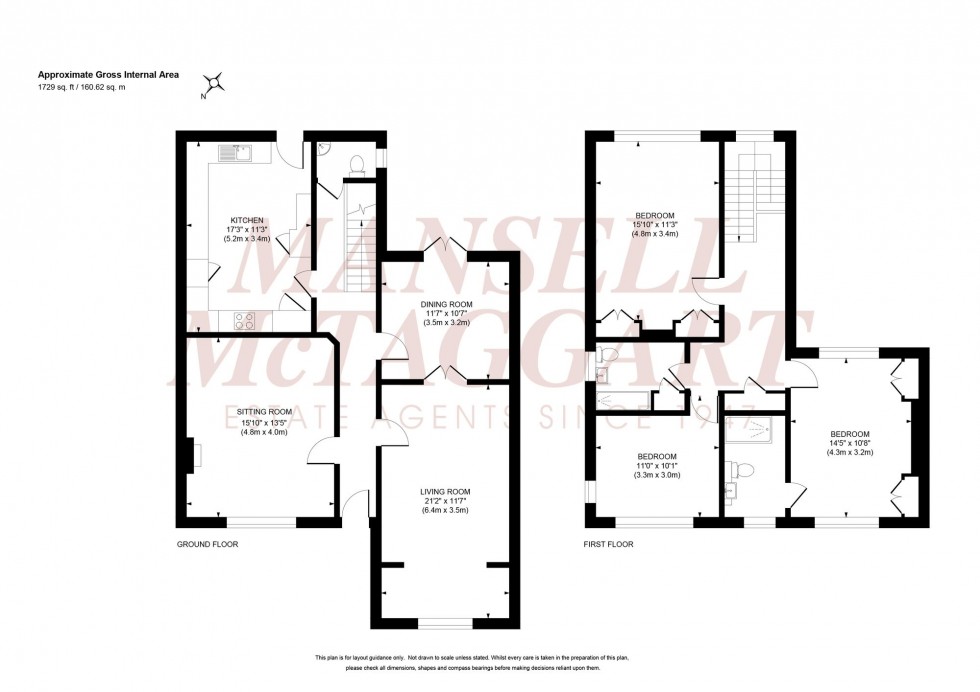 Floorplan for Crescent Road, Burgess Hill, RH15