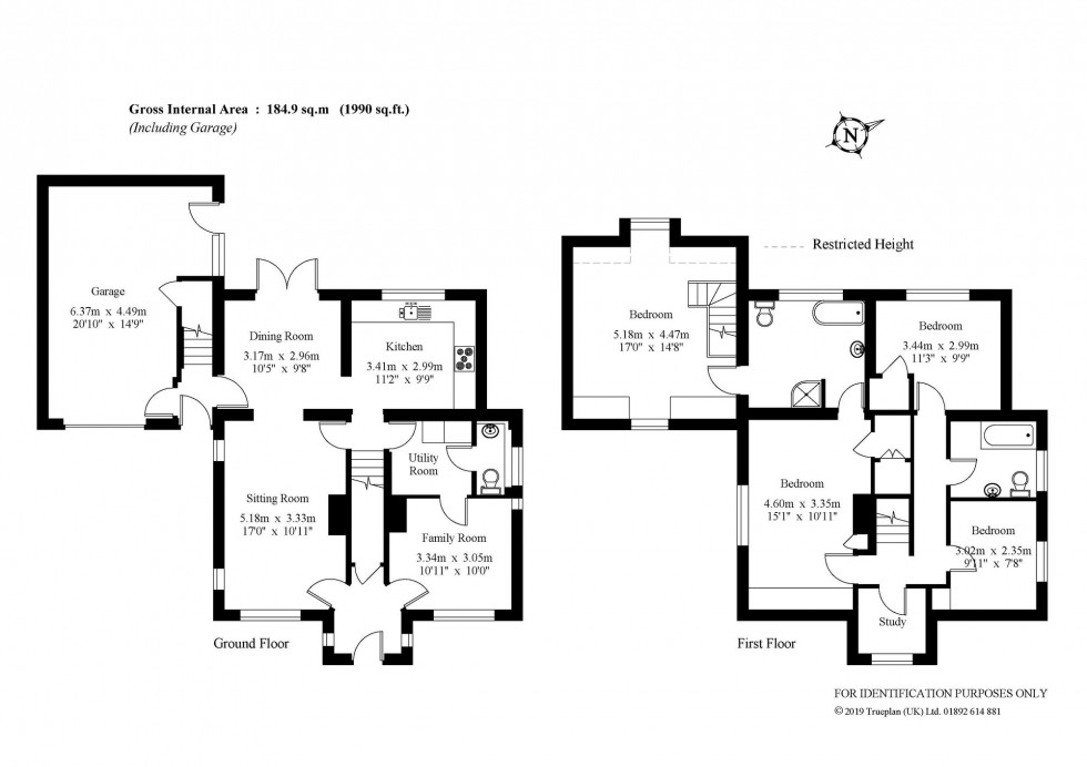 Floorplan for Queens Road, Crowborough, TN6