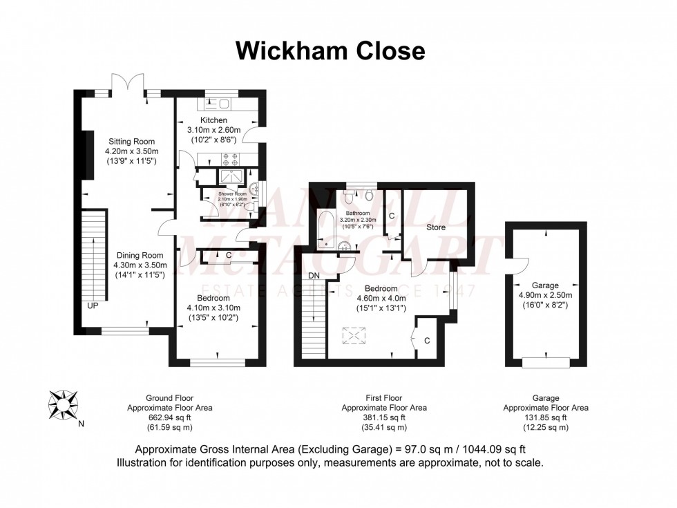 Floorplan for Wickham Close, Horley, RH6