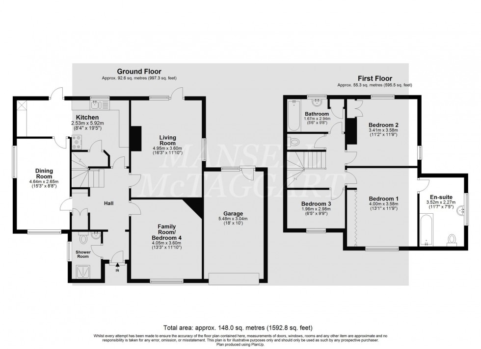 Floorplan for Windmill Lane, East Grinstead, RH19