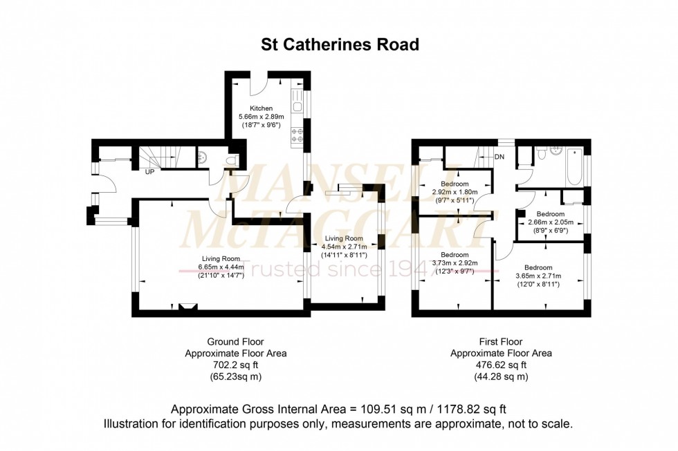 Floorplan for St. Catherines Road, Crawley, RH10