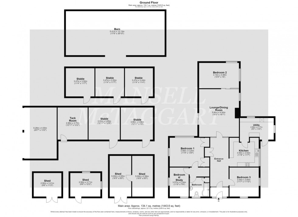 Floorplan for Butcherfield Lane, Hartfield, TN7