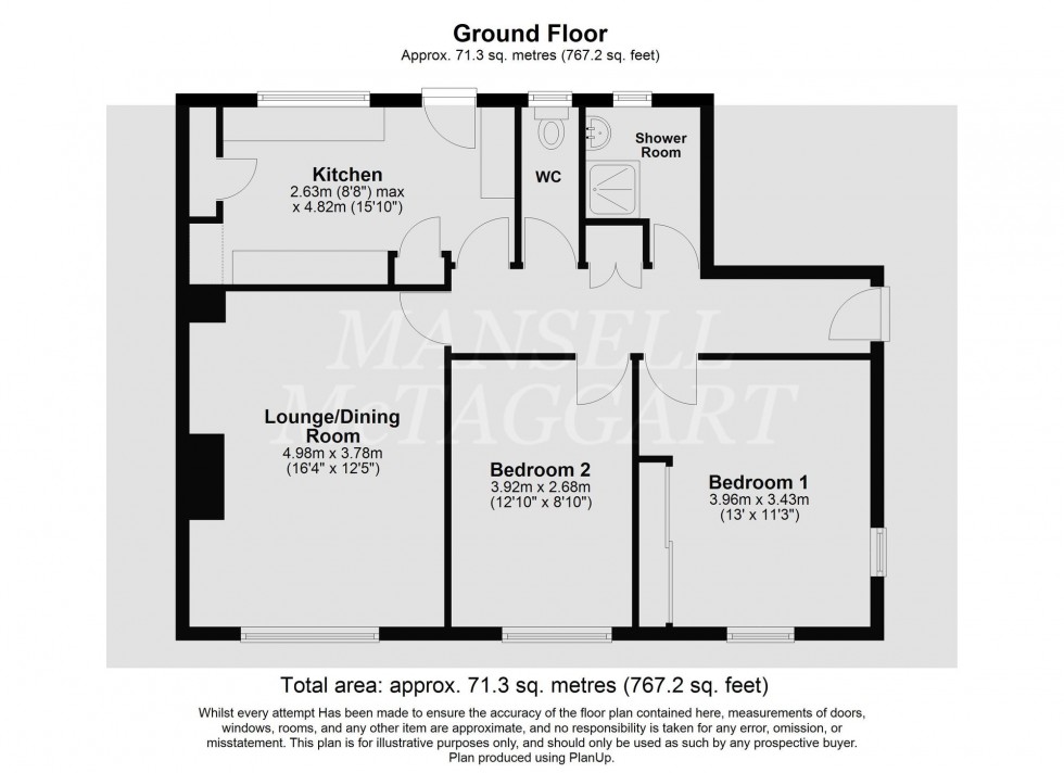 Floorplan for Warren Drive, Crawley, RH11
