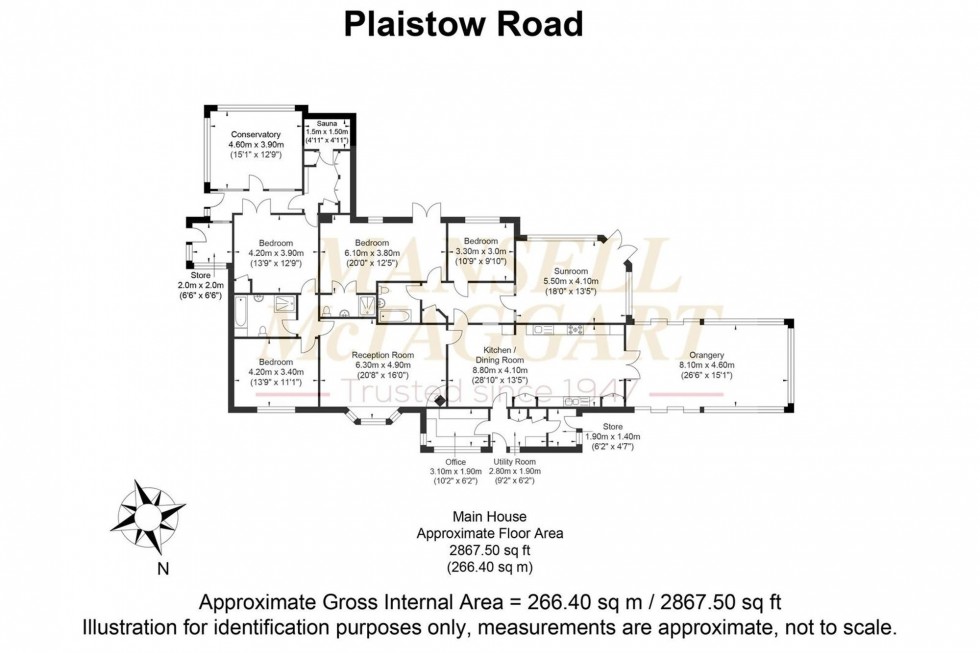 Floorplan for Plaistow Road, Dunsfold, GU8
