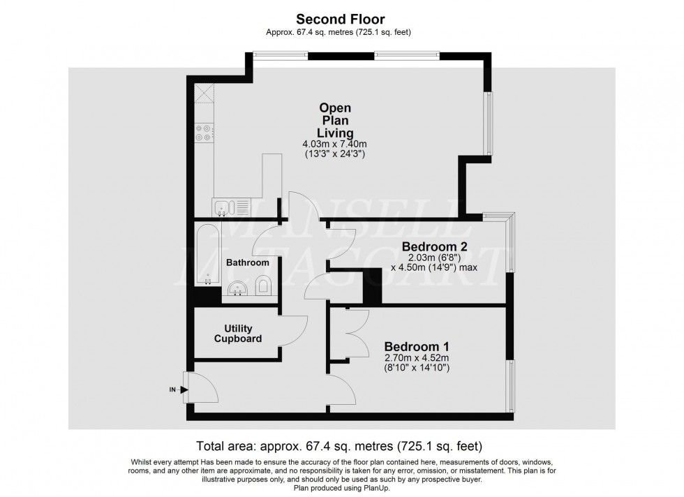 Floorplan for Pegler Way, Old Meadow House Pegler Way, RH11
