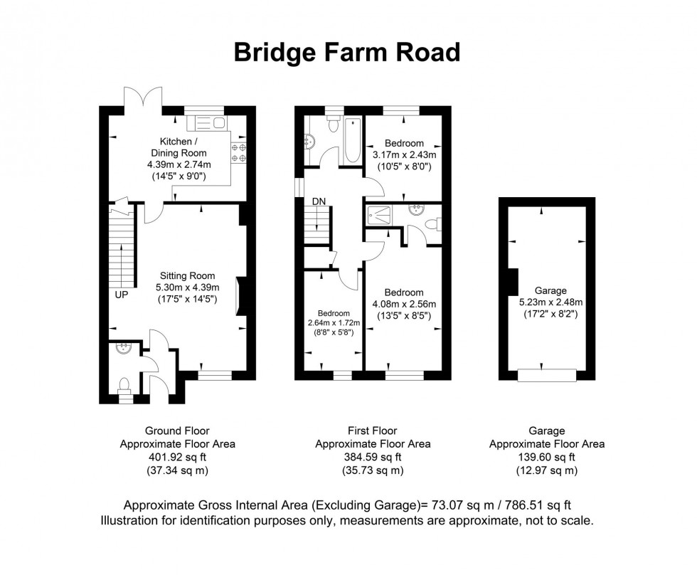 Floorplan for Bridge Farm Road, Uckfield, TN22
