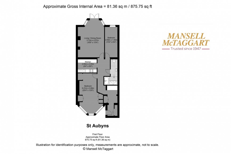 Floorplan for St. Aubyns, Hove, BN3