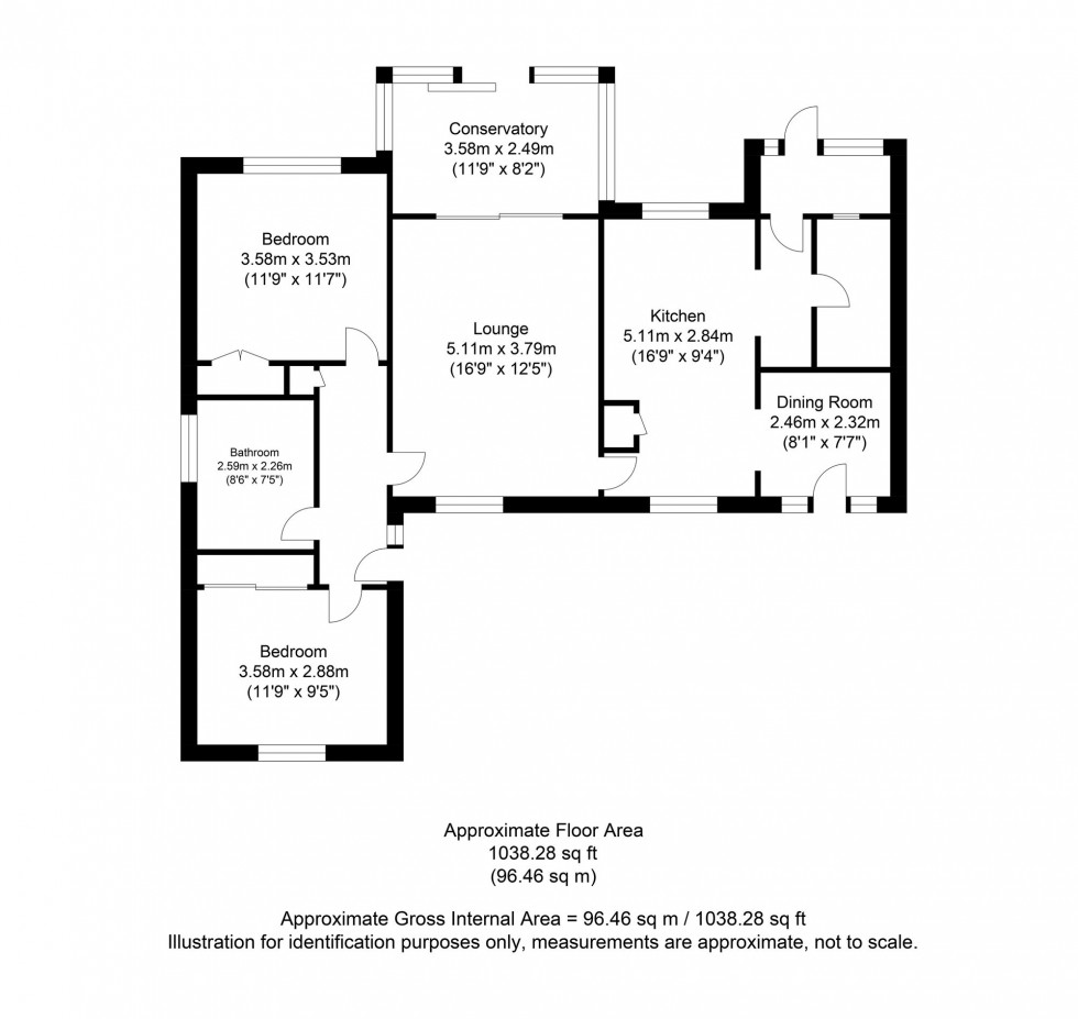 Floorplan for Withyham Road, Groombridge, TN3