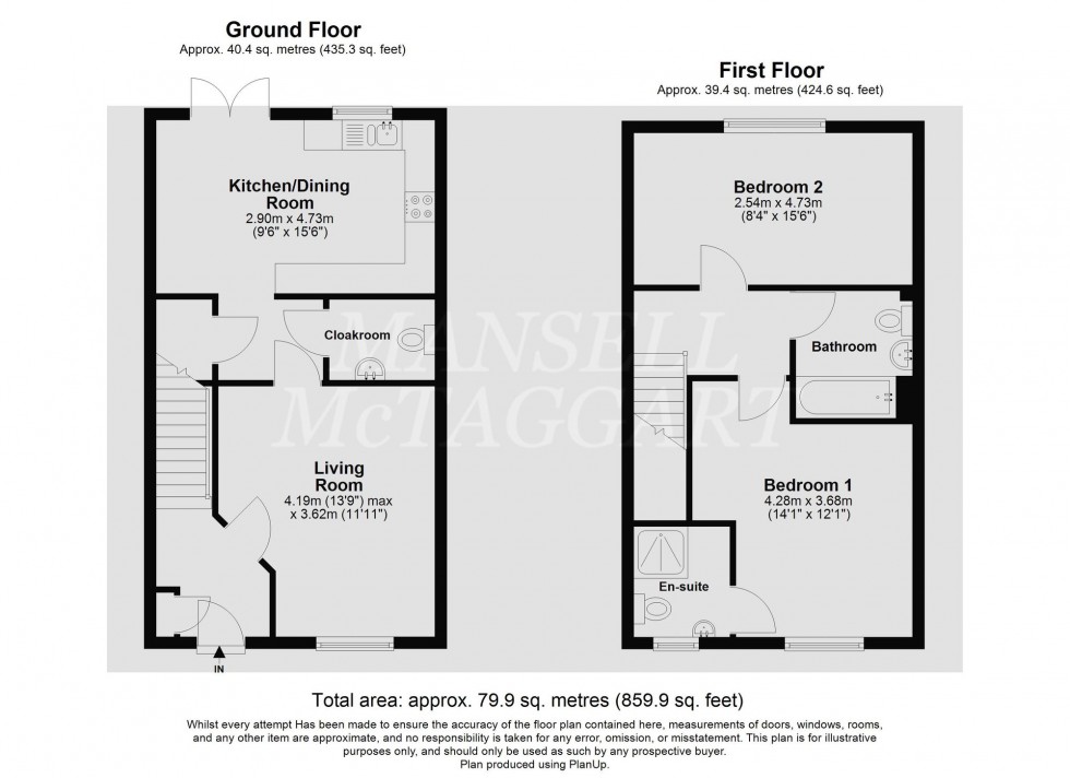 Floorplan for Rushetts Lane, Crawley Down, RH10