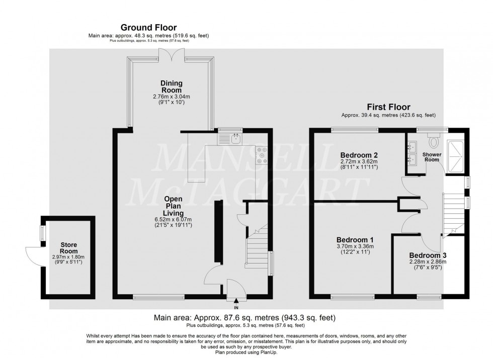 Floorplan for Ifield Drive, Crawley, RH11