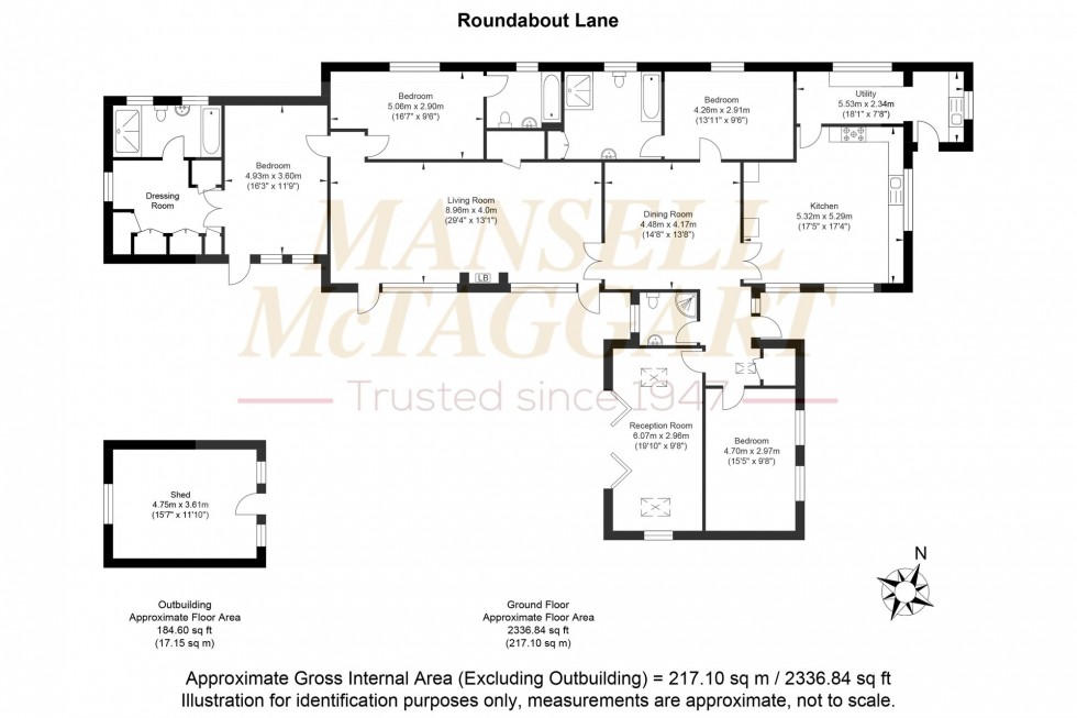 Floorplan for Roundabout Lane, West Chiltington, RH20