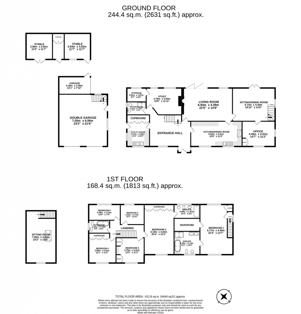Floorplan for Lake View Road, Felbridge, RH19