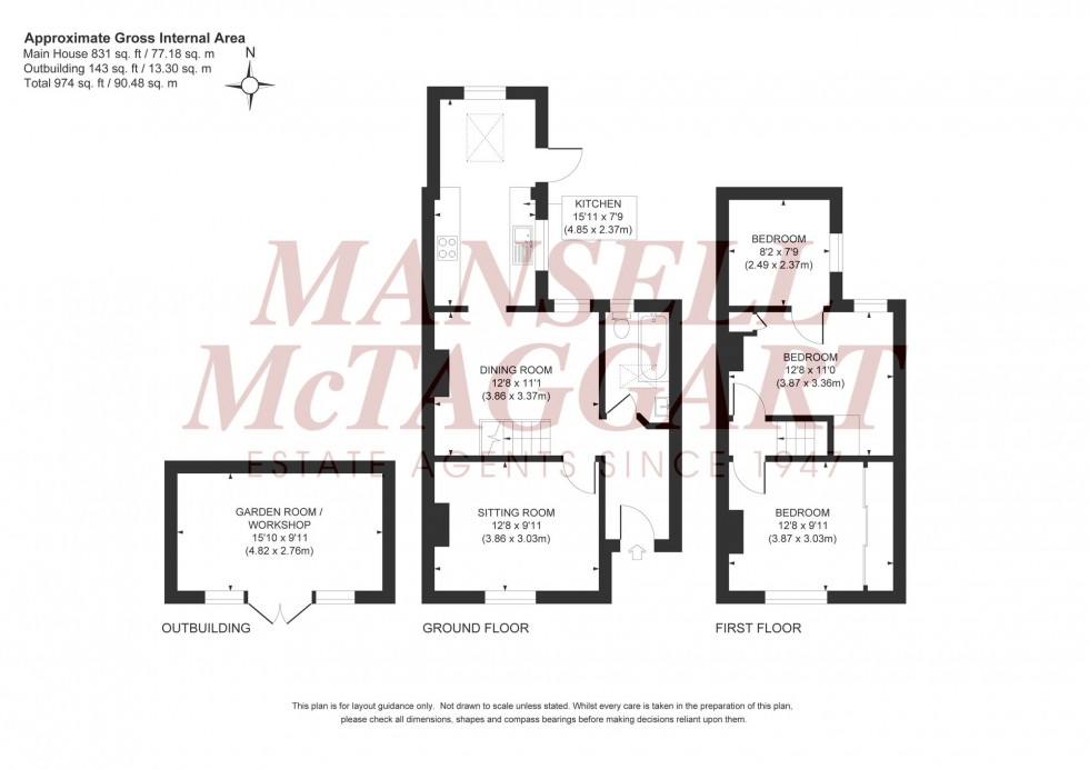 Floorplan for Downs Road, Burgess Hill, RH15