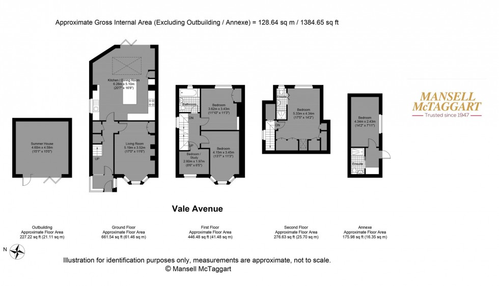 Floorplan for Vale Avenue, Brighton, BN1