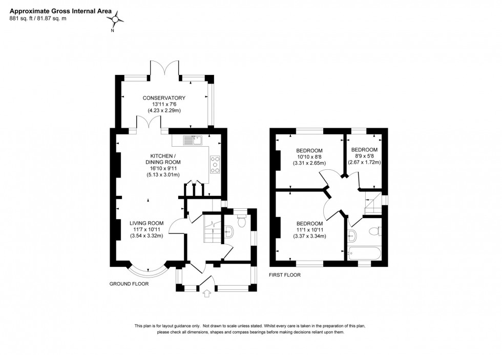 Floorplan for Petlands Road, Haywards Heath, RH16