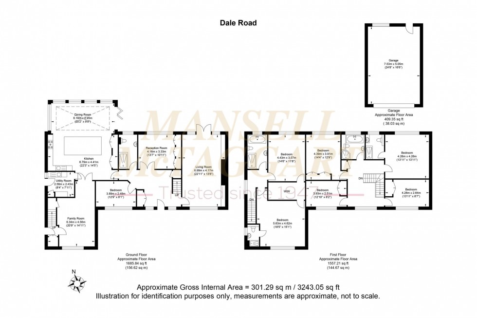 Floorplan for Dale Road, Forest Row, RH18