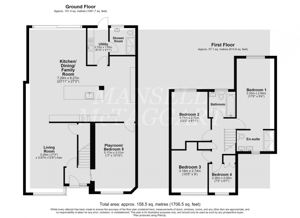 Floorplan for Hawarden Close, Crawley Down, RH10