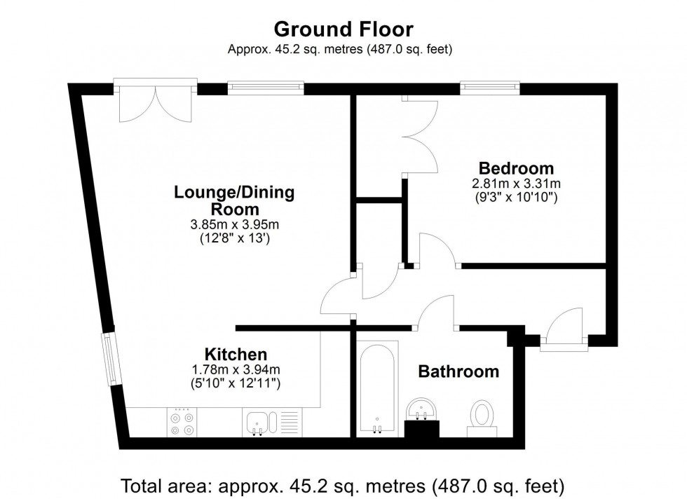 Floorplan for Trafalgar Gardens, Daniels House Trafalgar Gardens, RH10