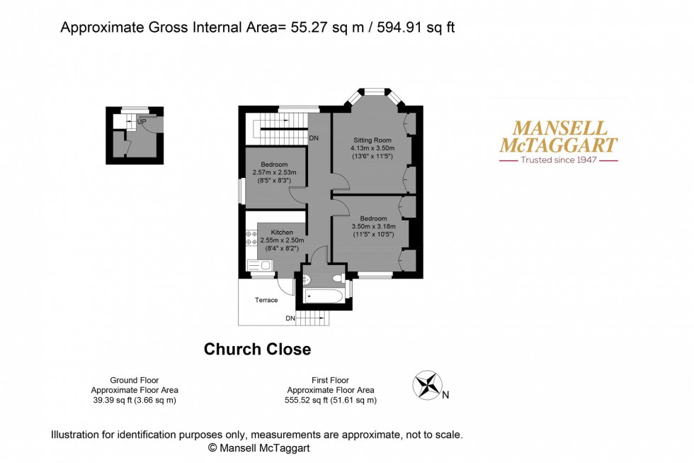 Floorplan for Church Close, Brighton, BN1