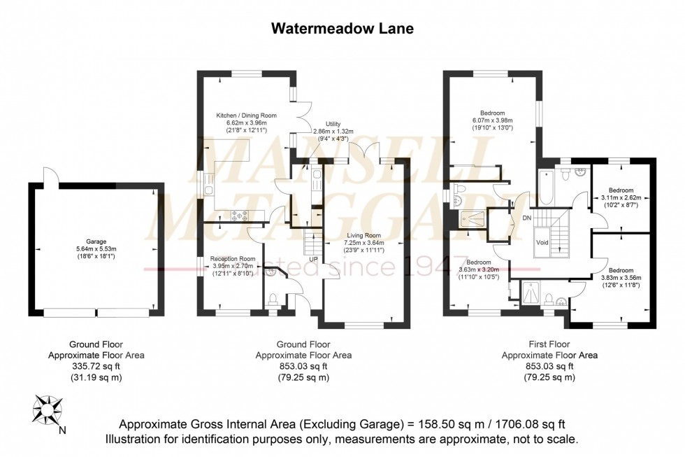 Floorplan for Watermeadow Lane, Storrington, RH20