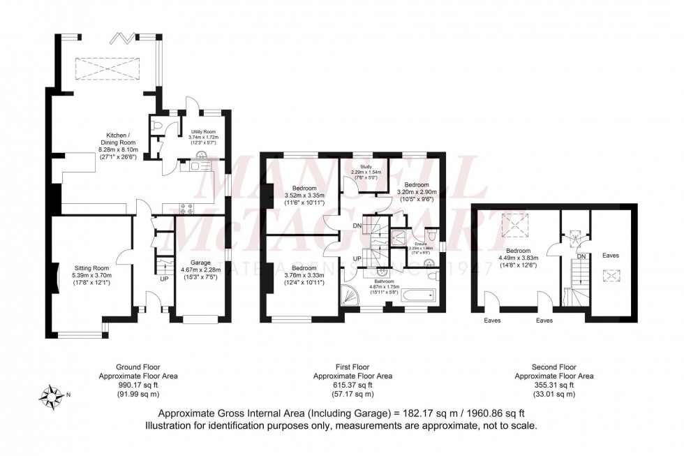 Floorplan for Roman Road, Steyning, BN44