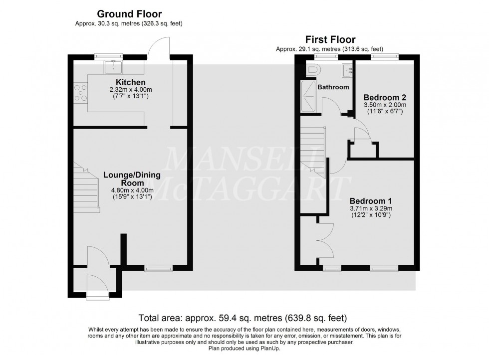 Floorplan for Chaldon Road, Crawley, RH11