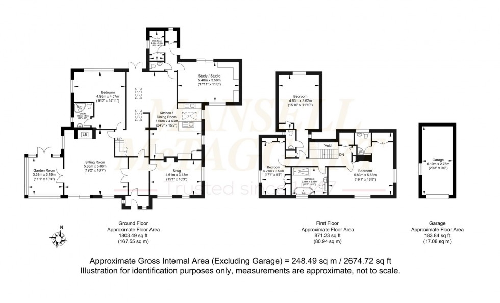 Floorplan for Sunset Lane, West Chiltington, RH20