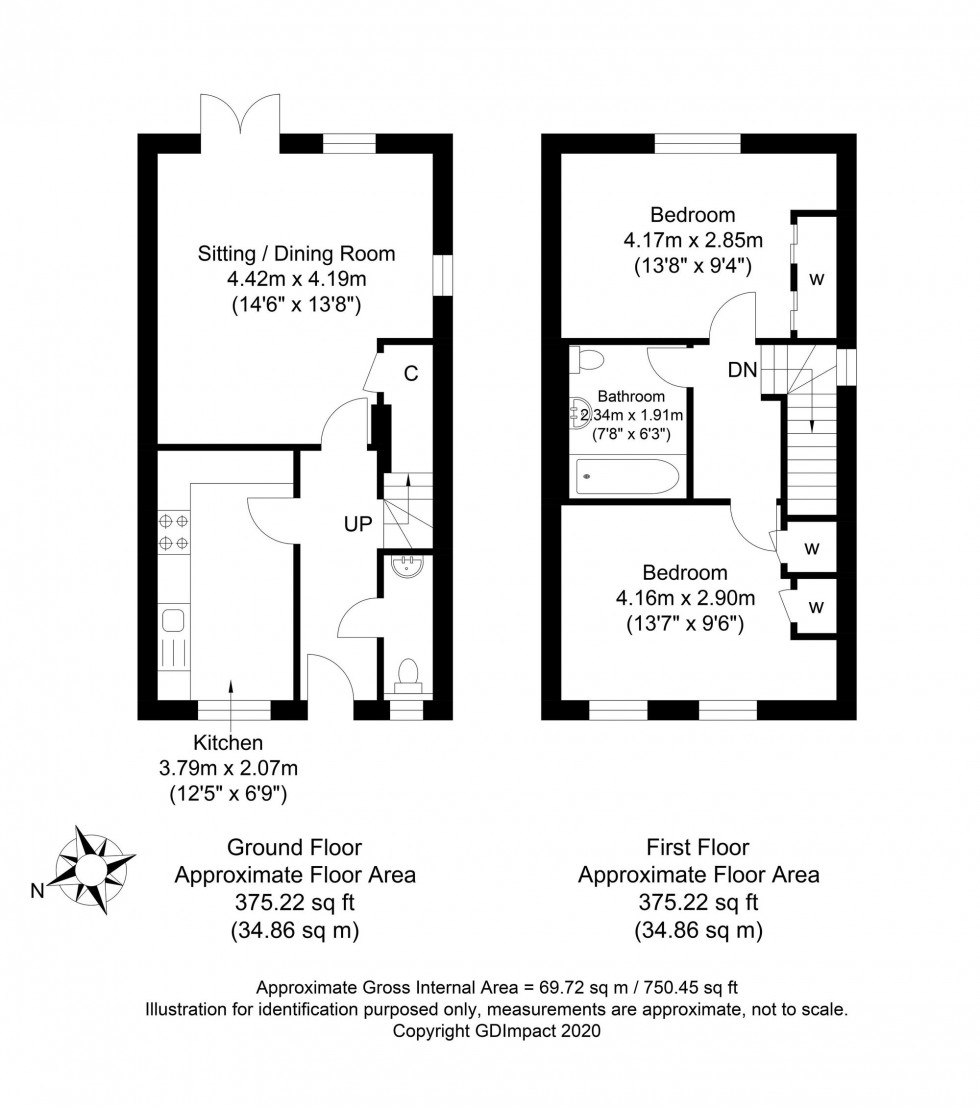 Floorplan for Ash Lane, Billingshurst, RH14