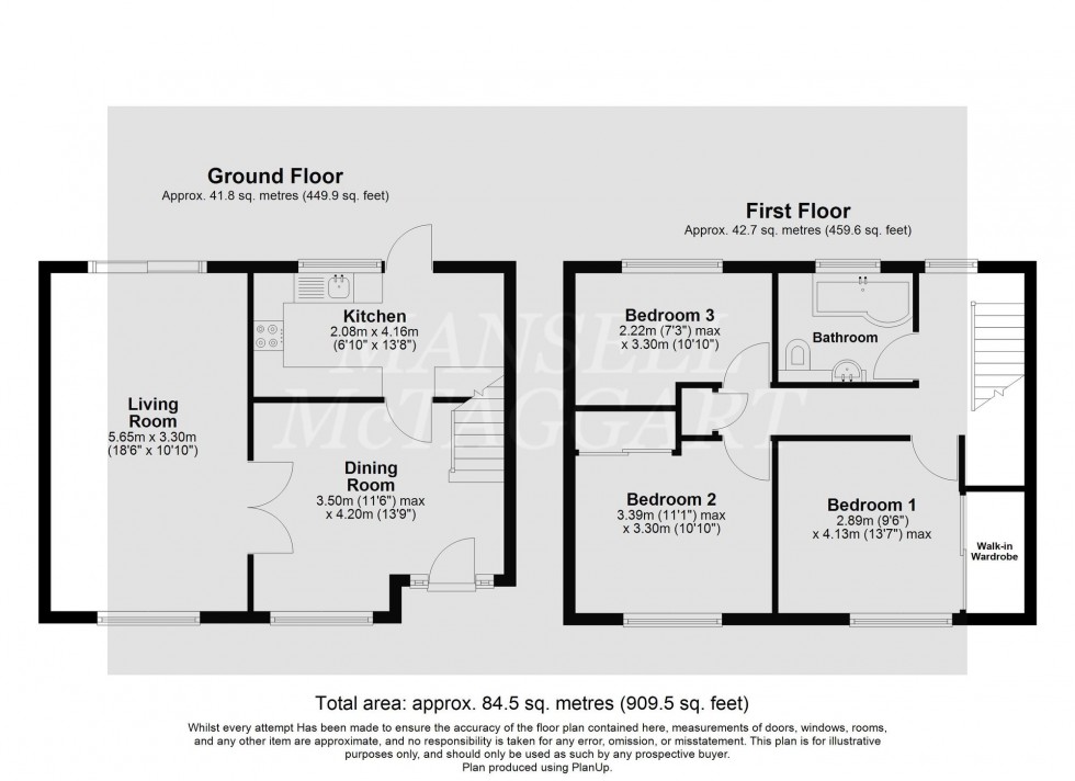 Floorplan for Peverel Road, Ifield, RH11