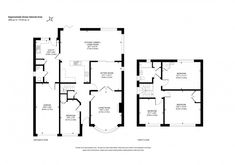 Floorplan for Sunnywood Drive, Haywards Heath, RH16