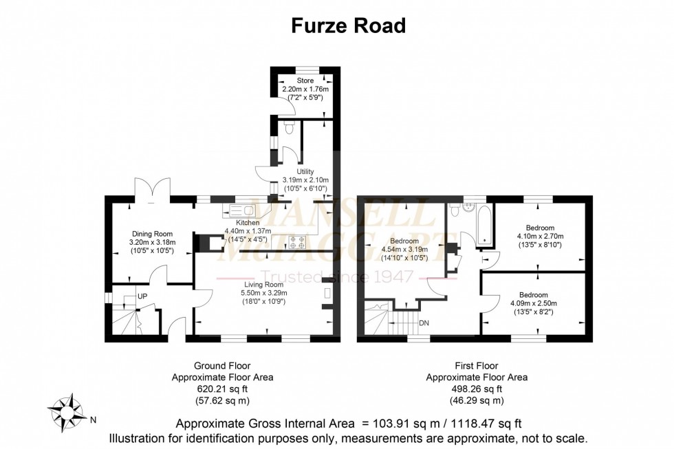Floorplan for Furze Road, Rudgwick, RH12