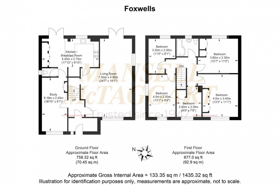 Floorplan for Foxwells, Balcombe, RH17