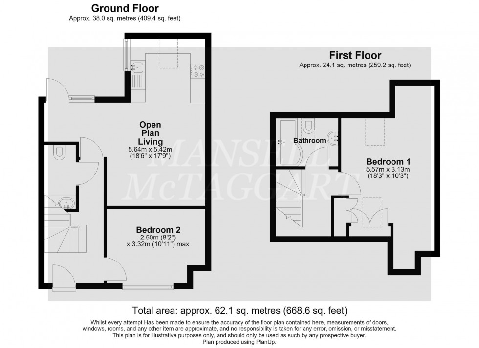 Floorplan for Springfield Road, Crawley, RH11