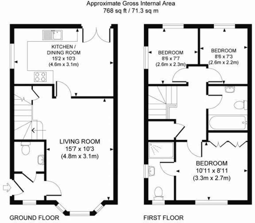 Floorplan for Updown Hill, Haywards Heath, RH16