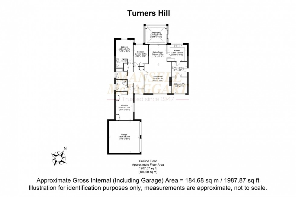 Floorplan for Lion Lane, Turners Hill, RH10