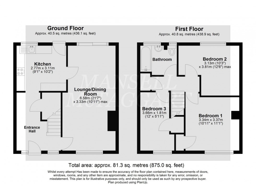 Floorplan for Gossops Drive, Crawley, RH11