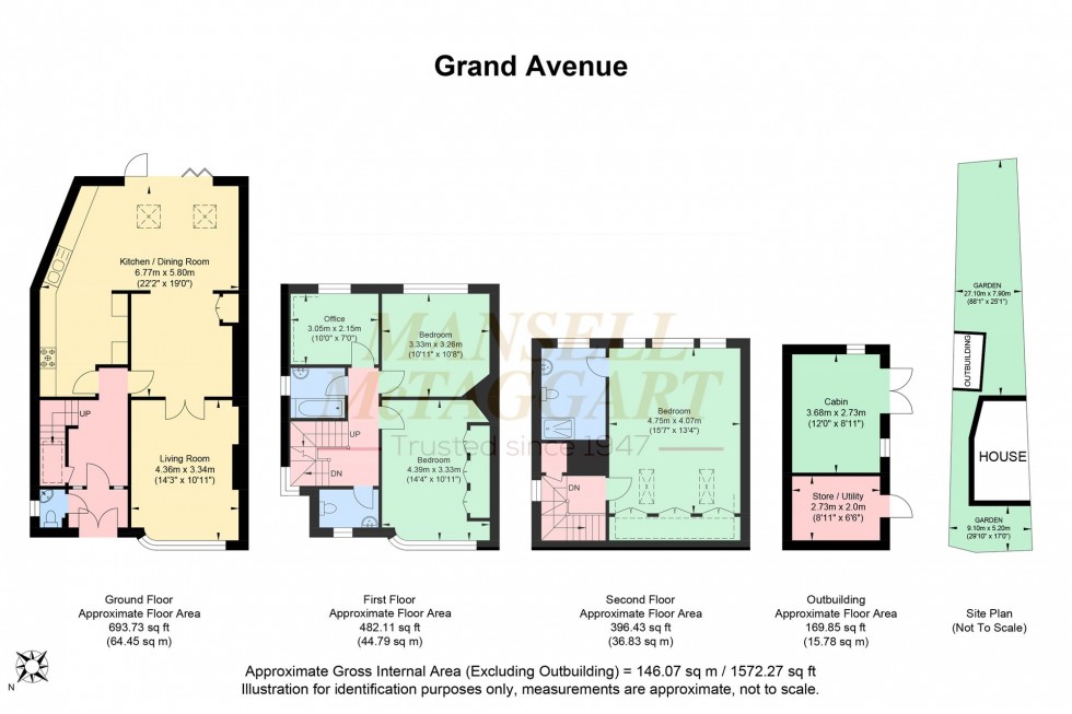 Floorplan for Grand Avenue, Hassocks, BN6