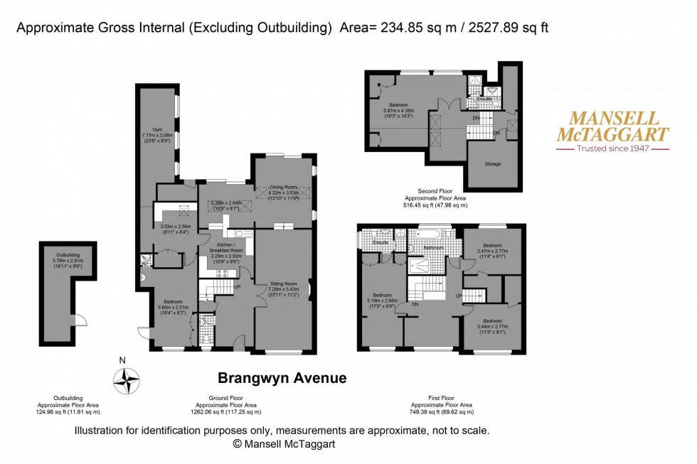 Floorplan for Brangwyn Avenue, Brighton, BN1