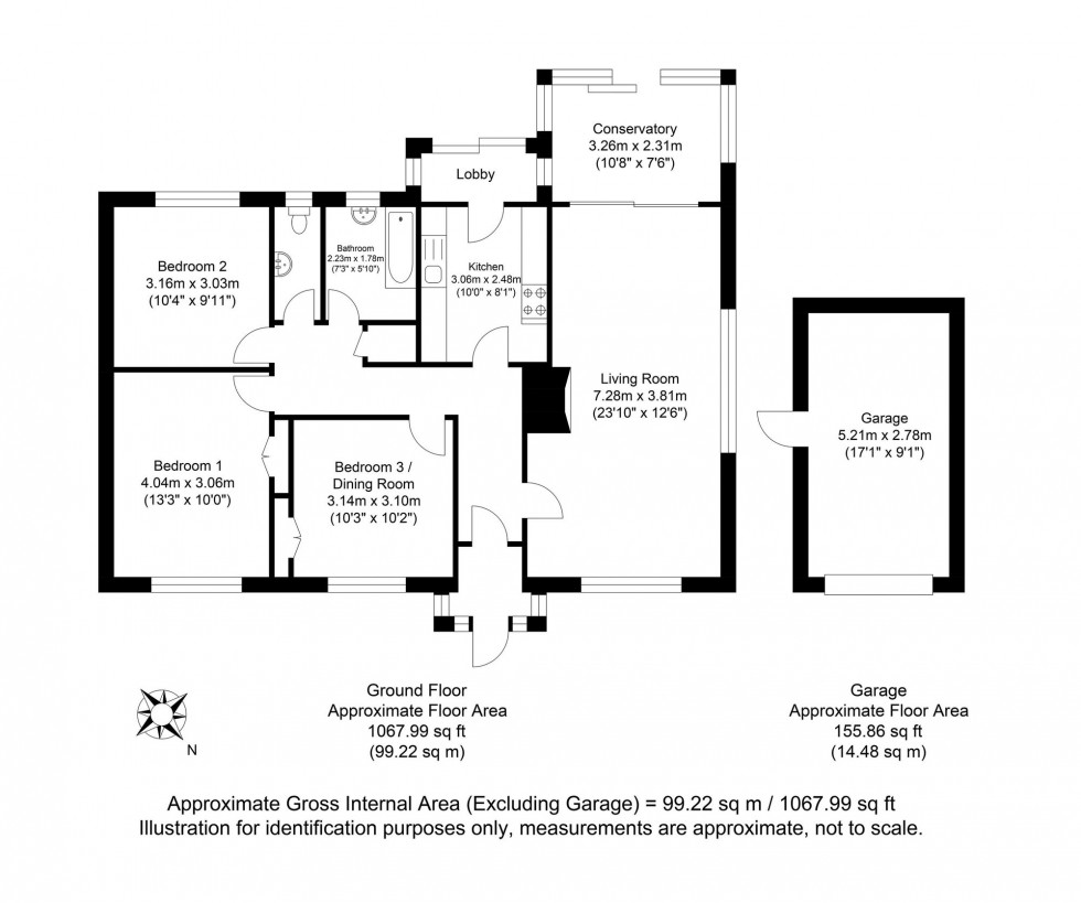 Floorplan for Bush Road, Newhaven, BN9