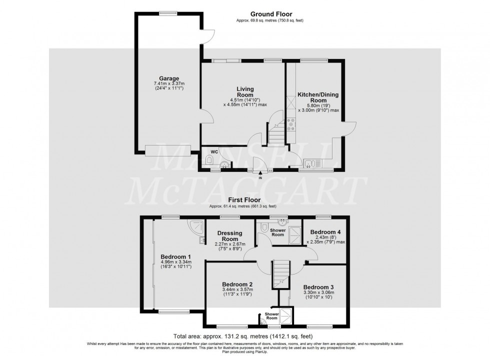 Floorplan for Knighton Close, Crawley, RH10
